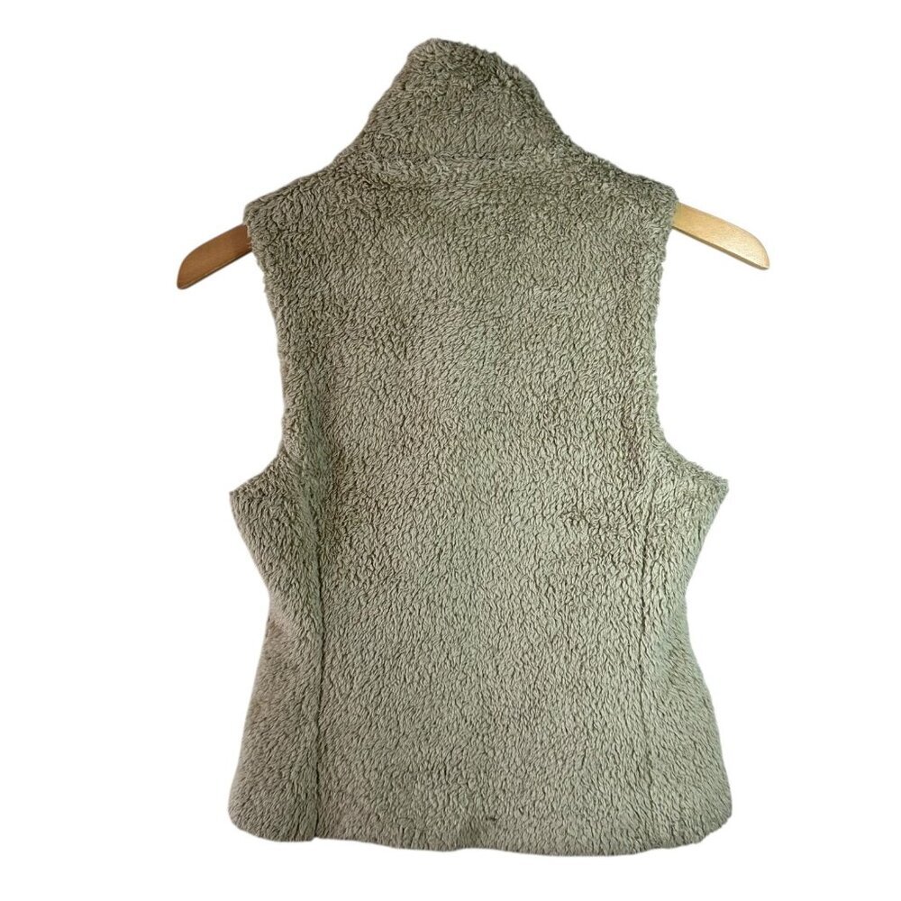 Patagonia Tan Sherpa Fleece Zip Vest Outdoor Casual Layering Women’s Small (S) - Picture 4 of 5